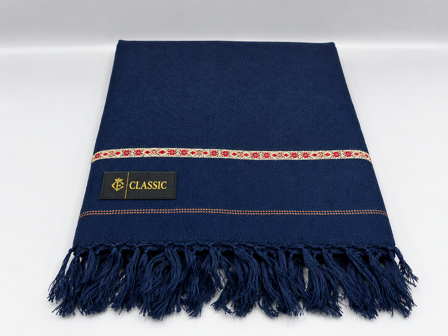 premium Angora wool  Shawl bule color